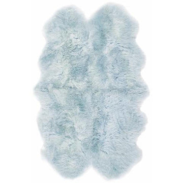Genuine Luxury Sheepskin Plain Super Soft Long Haired Natural Wool Duck Egg Rug-Origins-Rug Love - The Most Loved Rug Store